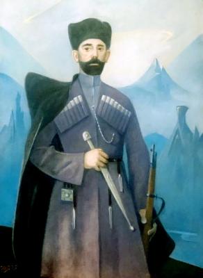 Портрет абрека Зелимхана кисти художника Ш. Шамурзаева